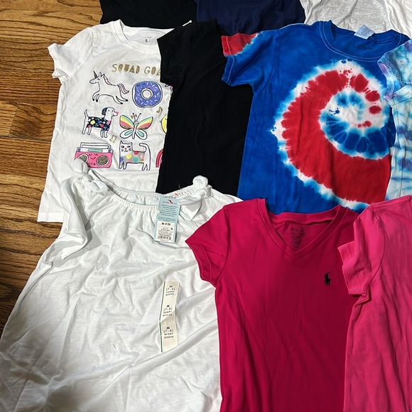 Girls bundle of t-shirts size 7-8, 27 shirts some new! Perfect for summer! - Picture 3 of 9